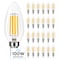 Luxrite B11 LED Bulbs 7W (100W Equivalent) 800LM 5000K Bright White Dimmable E12 Candelabra Base 24-Pack LR21638-24PK - alternate 1